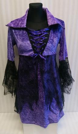 Dievčenský kostým sorceress, rubies, l-134-140 cm,