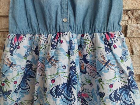 Šaty s motýlikmi 128, dopodopo,128