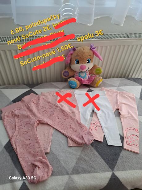 Legíny+polodupačky č.80, baby,80