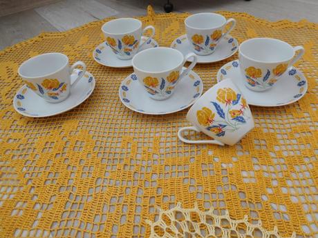 Čechoslovákia šáločky porcelánové značené, 