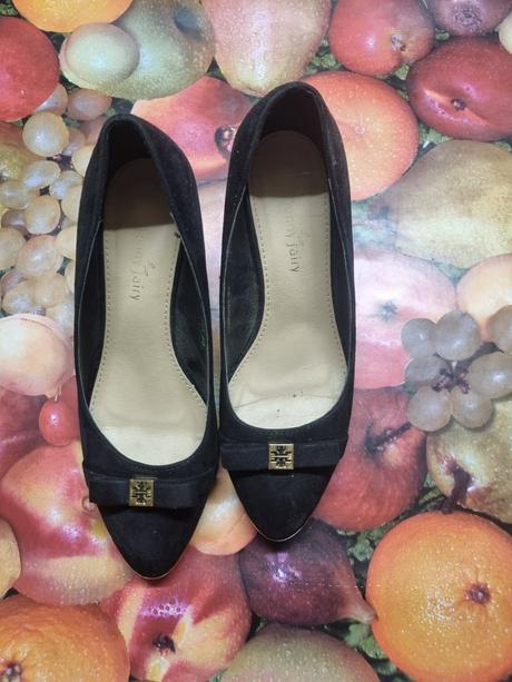 Dámske semišové lodičky na platforme, 39