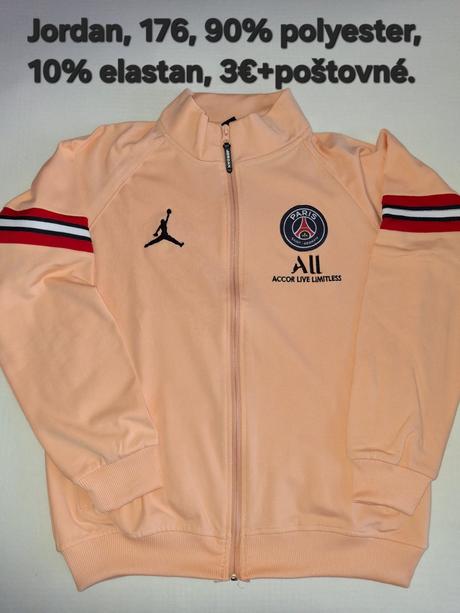 Dievčenská oranžová mikina jordan., air jordan,176