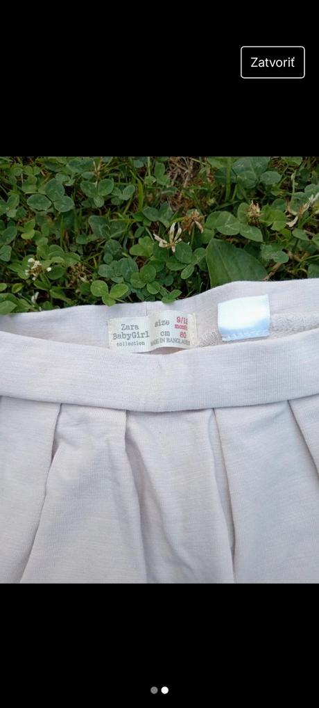 Dievčenské tepláky zara 6-9 mesiacov, zara,74