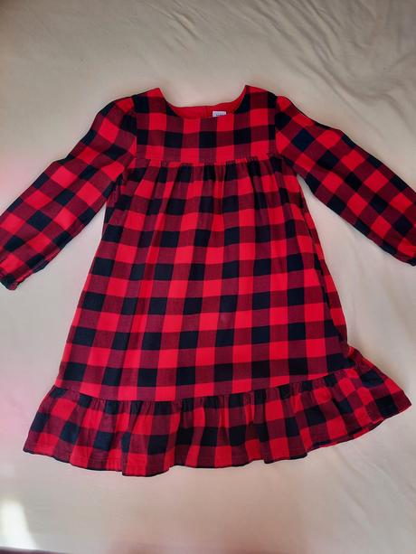 Dievčenské kárované šaty, gap,116