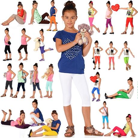 Dievčenské 3/4 bavlnené legínky 92-158, 92 - 158