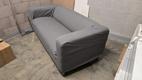 Poťah sivý na pohovku klippan (ikea), 