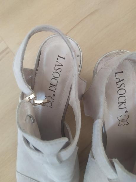 Sandálky kožené, lasocki,37