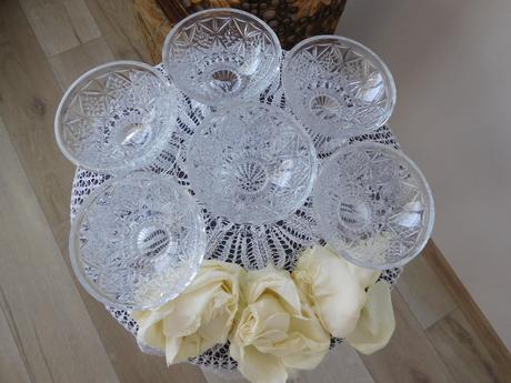 Poháre sklenené -6 ks, možné použitie na zmrzlinu, 