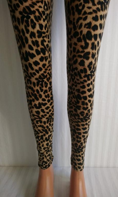 Dámske legíny so vzorom, pink, xs