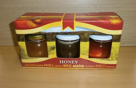 Darčekové balenie medov 3x250g,