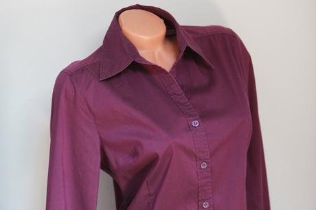 Fialová dámska košeľa h&m xl, h&m,xl
