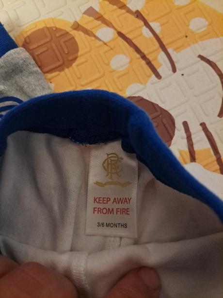 Tepláky pre fanúšikov rangers, rozm.68cm, 2ks, 68