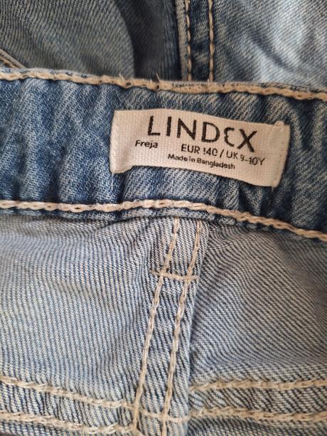 Džínsy s motýlikmi, lindex,140