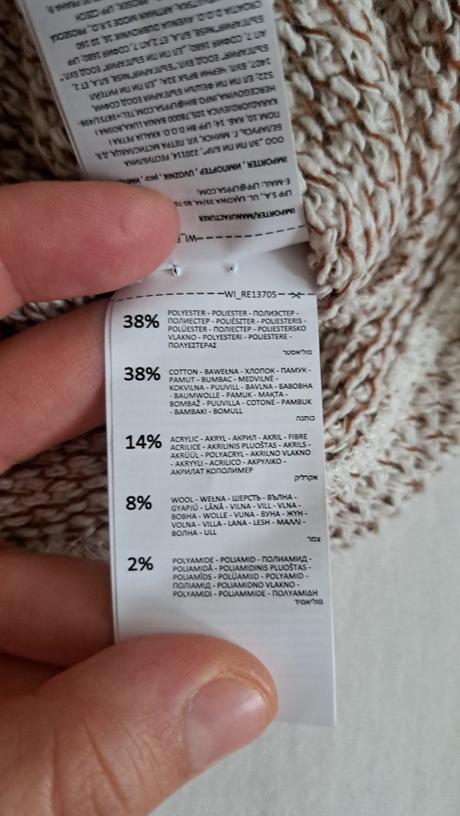 Krátky vlnený svetrík, reserved,s