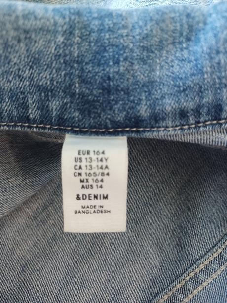 Riflová bunda, denim,164