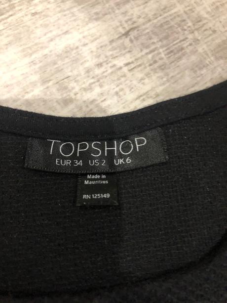Áčkové čierne šaty topshop, topshop,34
