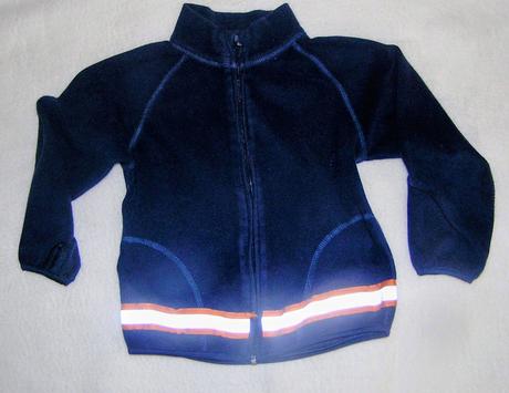 Flisova mikinka s reflexnym pasom "požiarnicka", h&m,98