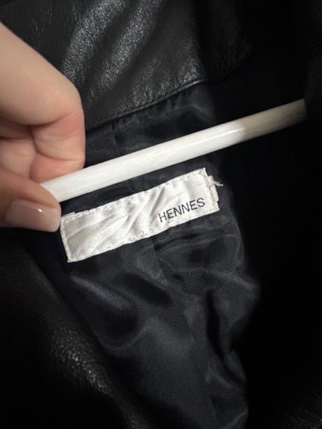 Kabát z pravej kože hennes, m