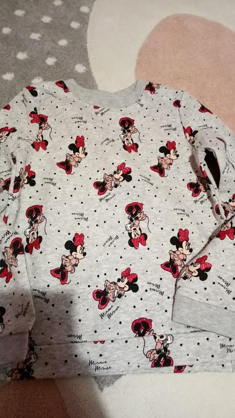 Mikina c&a s trblietavymi minnie mouse top stav, c&a,128