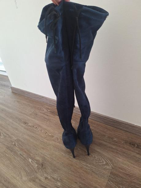 Vysoké semišové čižmy, 39