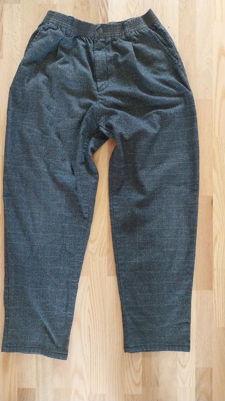 Hnedé kárované nohavice zn. zara, zara,164