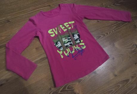 Tričko ružové s nápisom, 158
