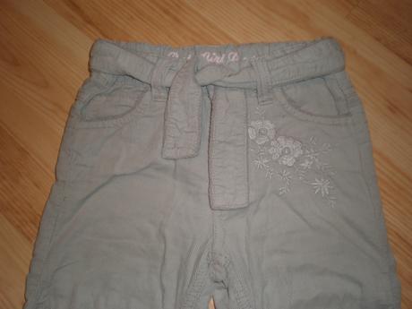 Podšité menčestráky, h&m,86