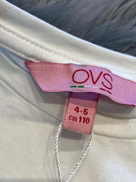 Dievčenské tričko s volánom a 3d motívom (4-5r.), ovs,110