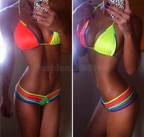 Multicolor bikiny beach plaveky vel.s a m, m / s / xs