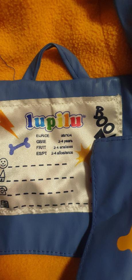 Chlapčenská bunda do dažďa, lupilu,98
