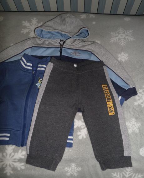 Mikiny 2ks + tepláčiky, 86