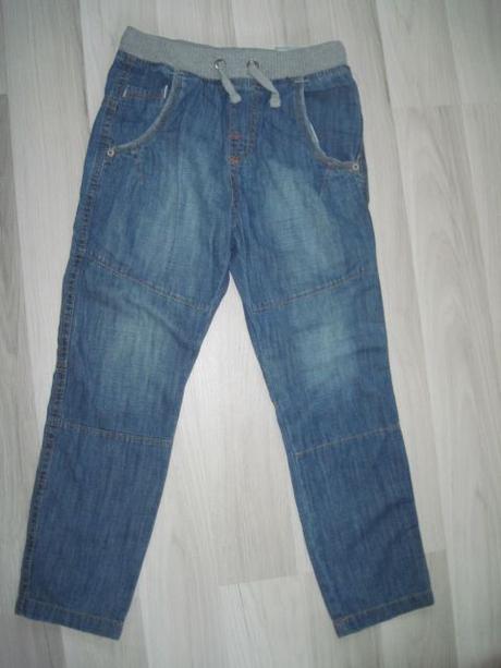 Tenké rifle v páse na gumičku, zara,122