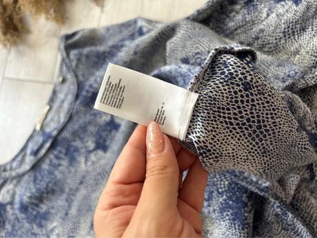 Hodvábna blúzka s tlačeným motívom,, xl