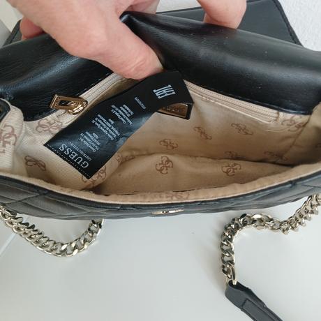 Čierna malá crossbody kabelka guess, guess