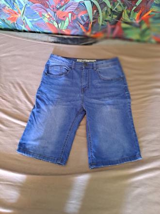 Kraťasy chlapčenske, denim,158