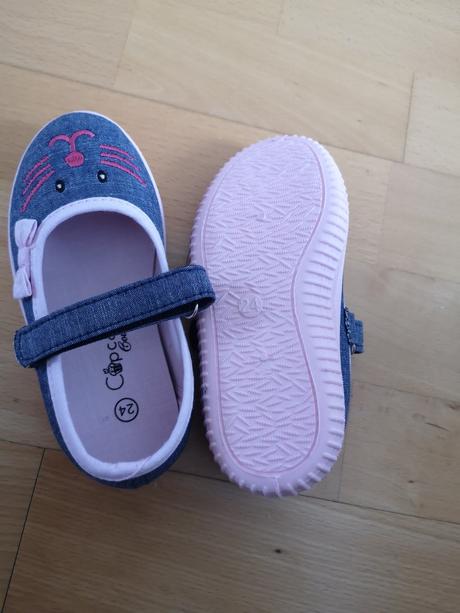 Modro-ružové prezúvky veľ. 24, deichmann,24