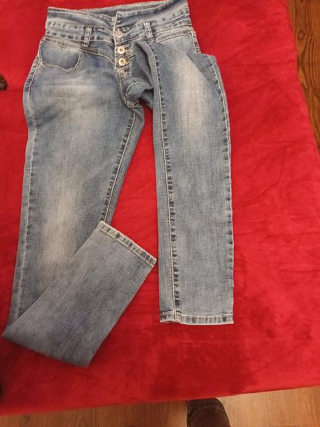 Damske rifle vyšší pas, ad style,28