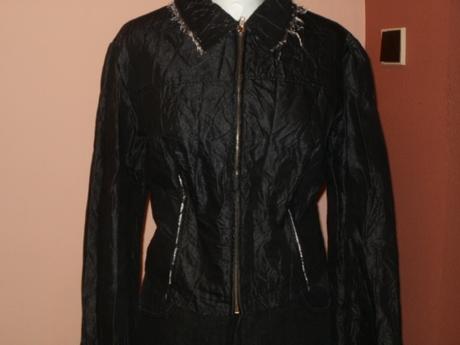 Čierne riflové sako, l