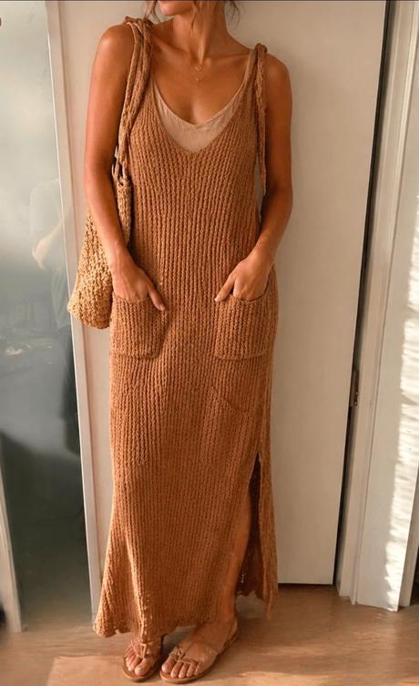 Pletené šaty maxi boho zara 36/38, zara,m