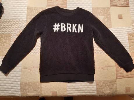 Huňatá mikina 158, šírka 48cm, dlzka 64cm, rukav, 158