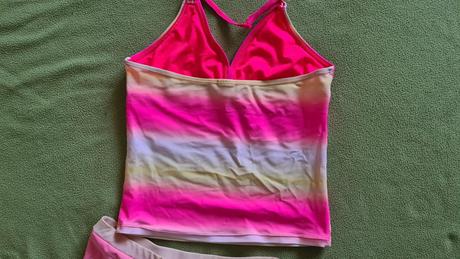 Neónové plavky - tankini, kik,152