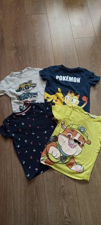 Balík tričiek 122/128, h&m,128
