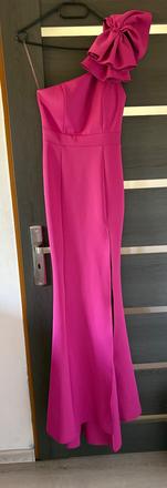 Cyklamenovoružové spoločenské šaty, xs