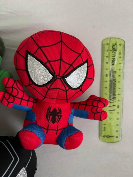 Marvel beanie babies hulk, spiderman a venom, 