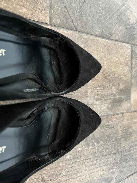 Čierne semišové lodičky, 37