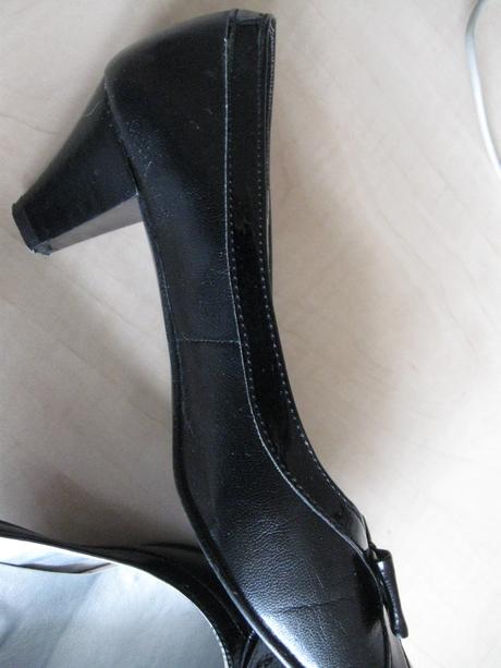 Čierne lodičky s mašličkou, 36