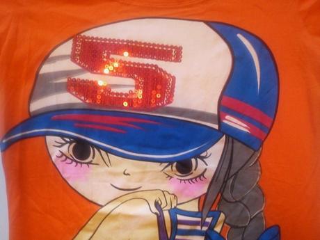 Oranzove damske predlzene tricko vel. s/m a l/xl, l / m / s / xl