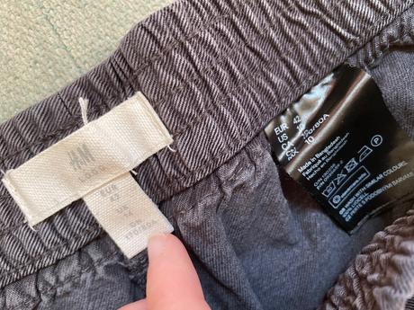 Tmavosive siroke nohavice h&m, h&m,42