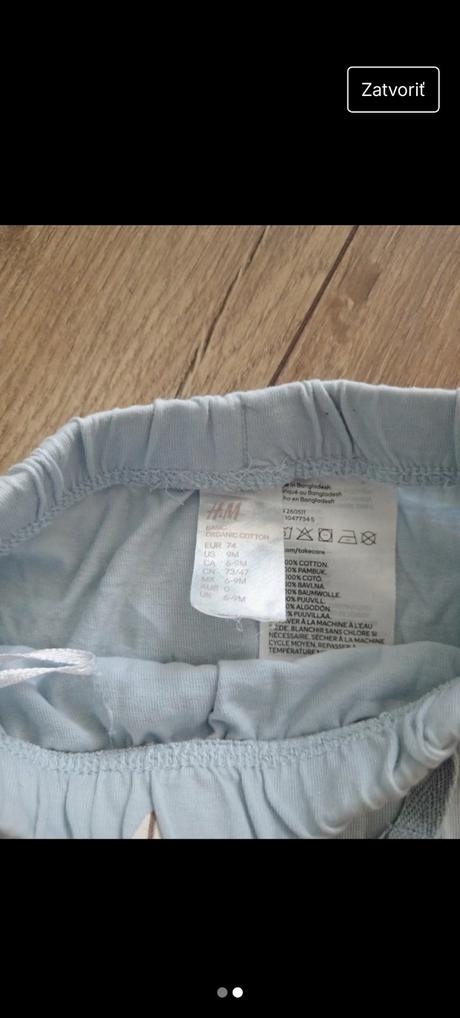 Chlapčenské kratasy 6-9 mesiacov, h&m,74