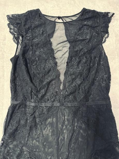 Čierne body bez rukávov veľkosť m, m
